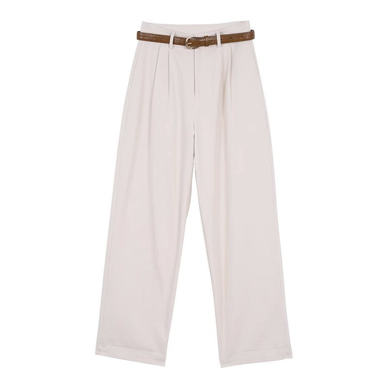 French Retro High Waist Casual Pants