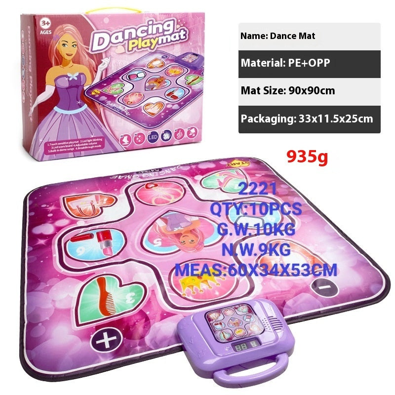 Cross-border Children's Electronic Dancing Mat Wireless Princess Dance Mat Pedal Game Mat Music Blanket Girl Boy Toy