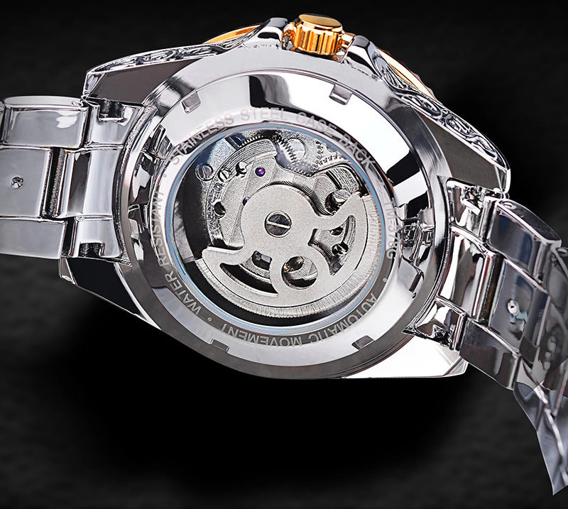 Forsining Skeleton Tourbillon Mechanical Watch – Luxury Men’s Wristwatch