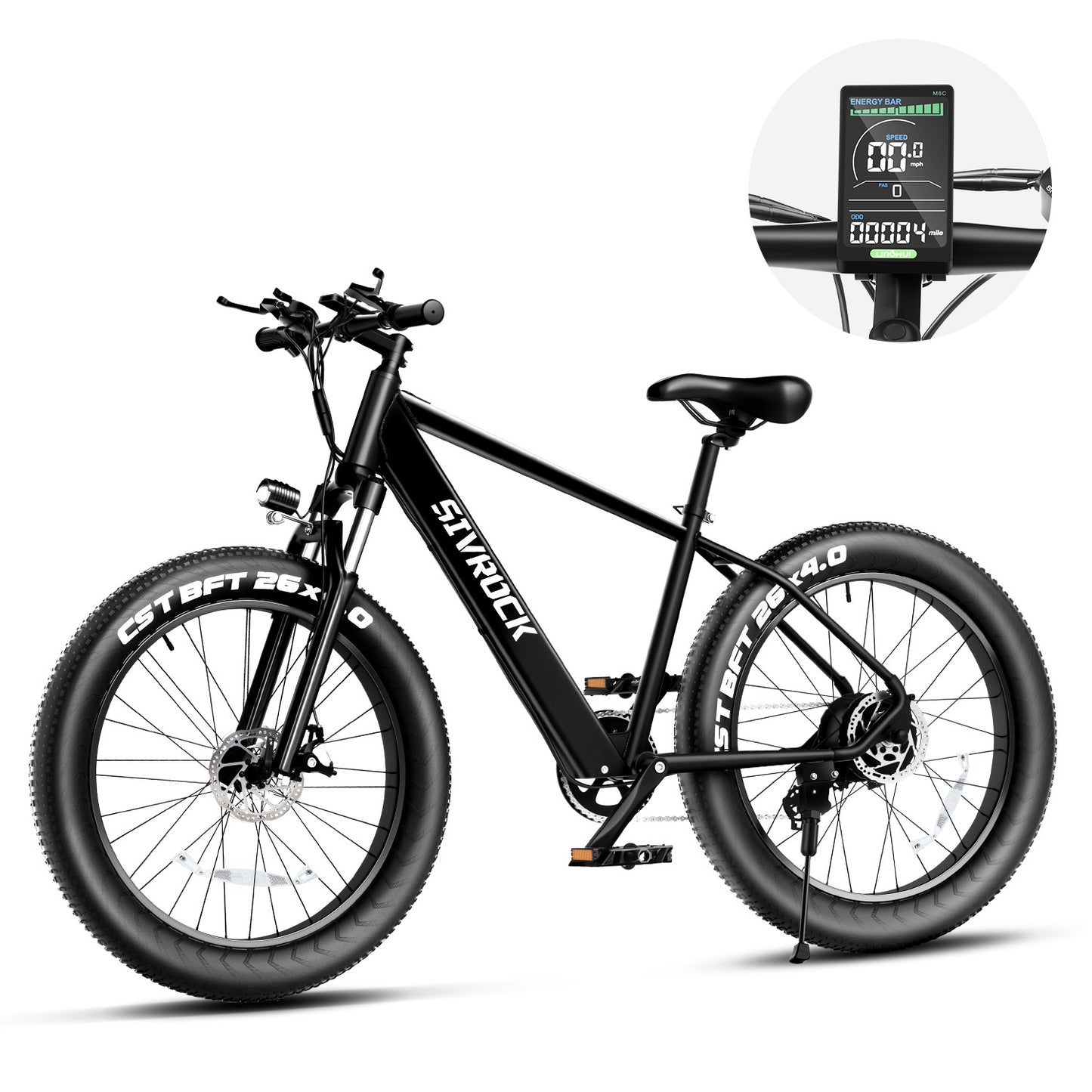 1000W Fat Tire Electric Bike for Adults – 26"x4.0" E-Bike with 48V Battery, UL Certified