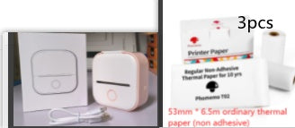 Portable Mini Thermal Label & Photo Printer | Bluetooth-Compatible | Price Tag & Student Study Aid Printer