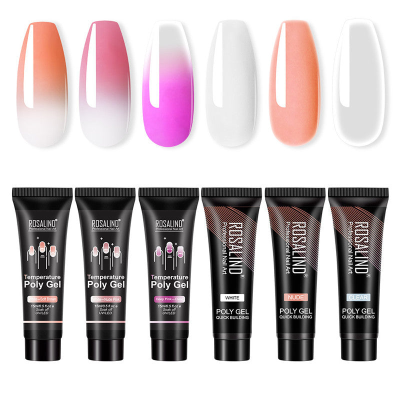 Multi-Color Mixed Nail Solid Glue – Strong Adhesive for DIY Nail Art & Extensions