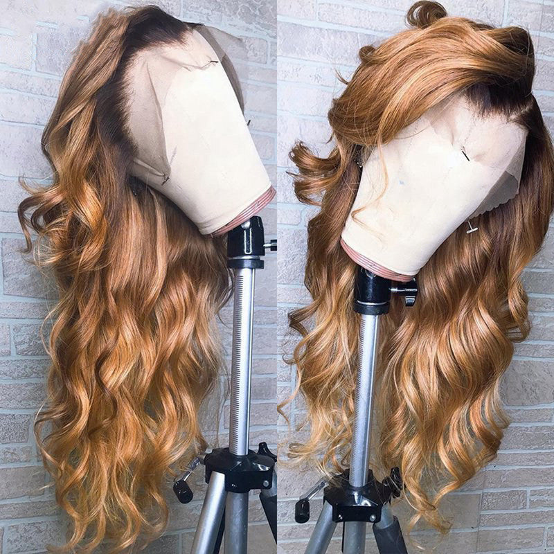 Ombre Colorful Lace Front Human Hair Wig – Remy