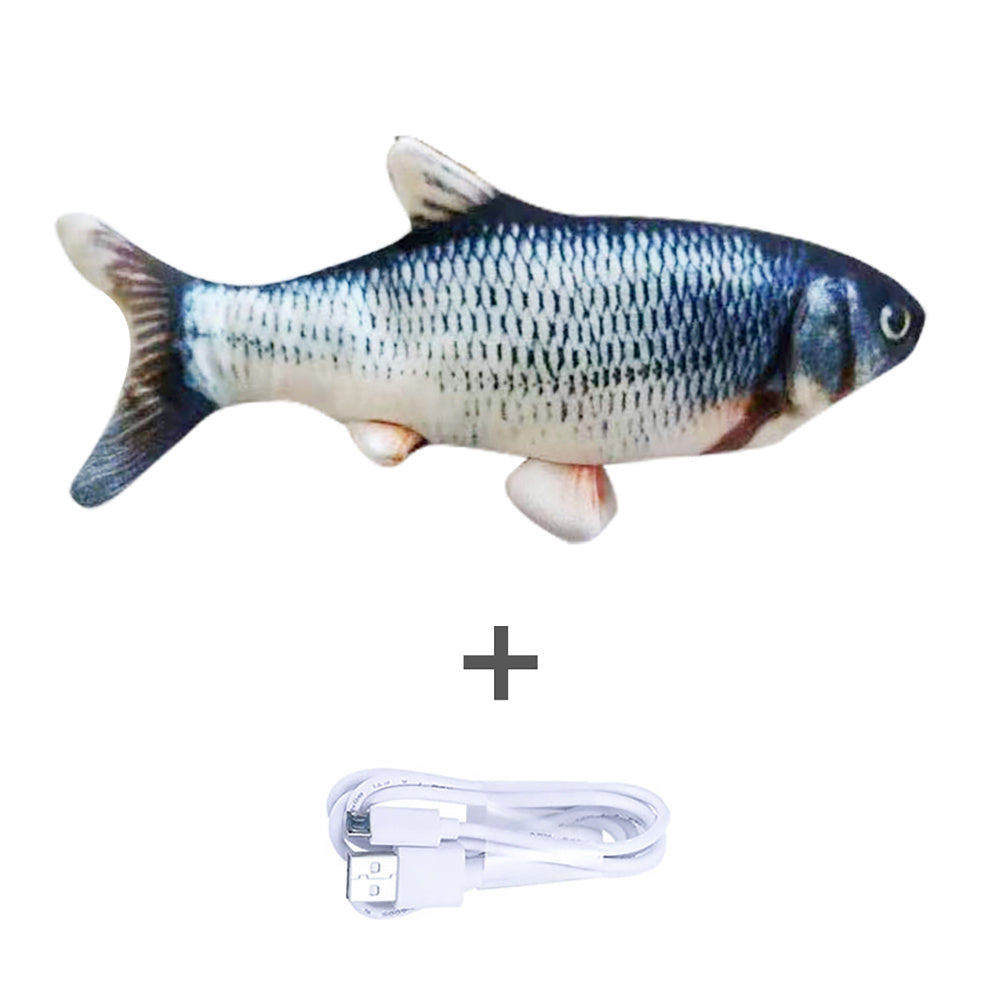 Electric Jumping Fish Cat Toy (Without Catnip) – Realistic Simulation Plush Pet Toy