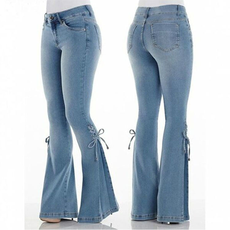 Women’s Mid-Waist Stretch Denim Jeans