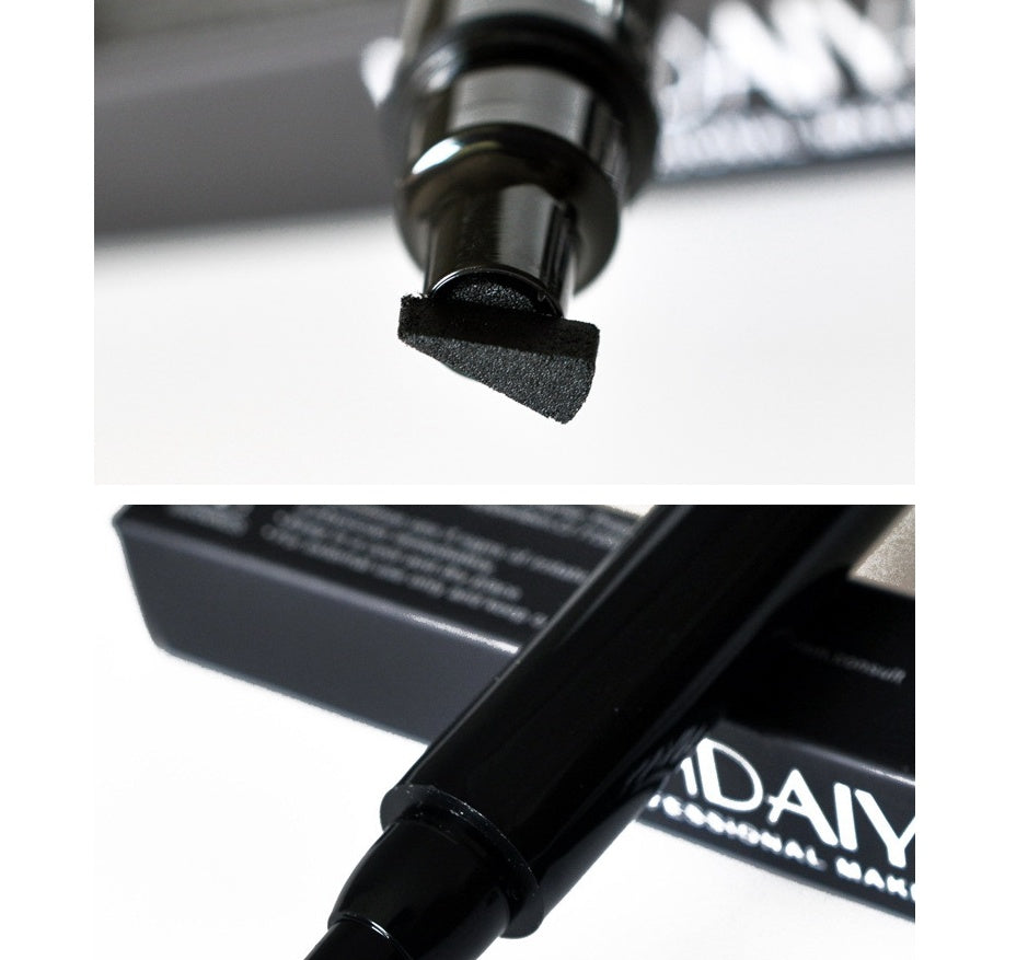 2-in-1 Double Head Seal Eyeliner – Triangle Stamp & Waterproof Liner