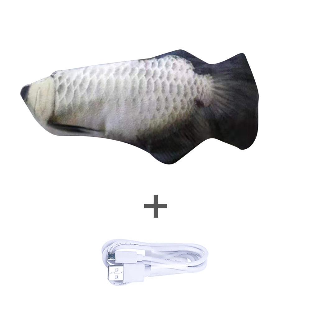 Electric Jumping Fish Cat Toy (Without Catnip) – Realistic Simulation Plush Pet Toy