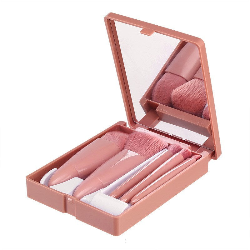 5Pcs Makeup Brush Set – Foundation, Powder & Eyeshadow