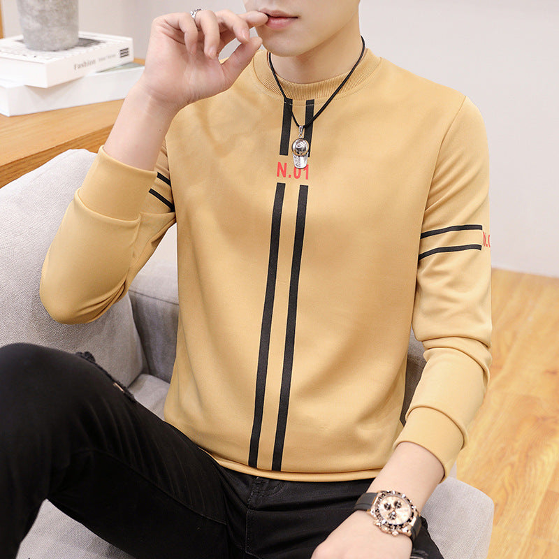 Men’s Printed Long Sleeve T-Shirt – Casual Fashion Top