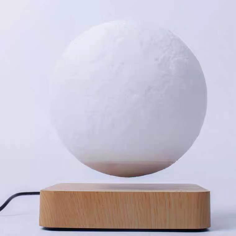 Levitating Moon Lamp – 3D Printed Floating Night Light with Magnetic Base