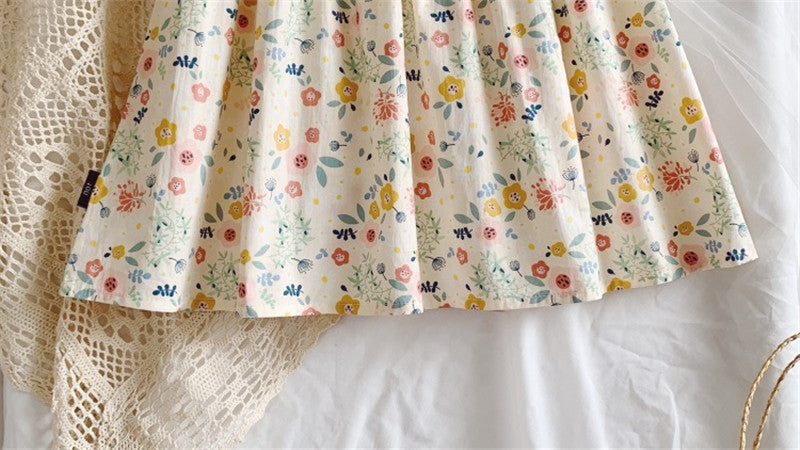 Girls Floral Princess Dress – Pastoral Style
