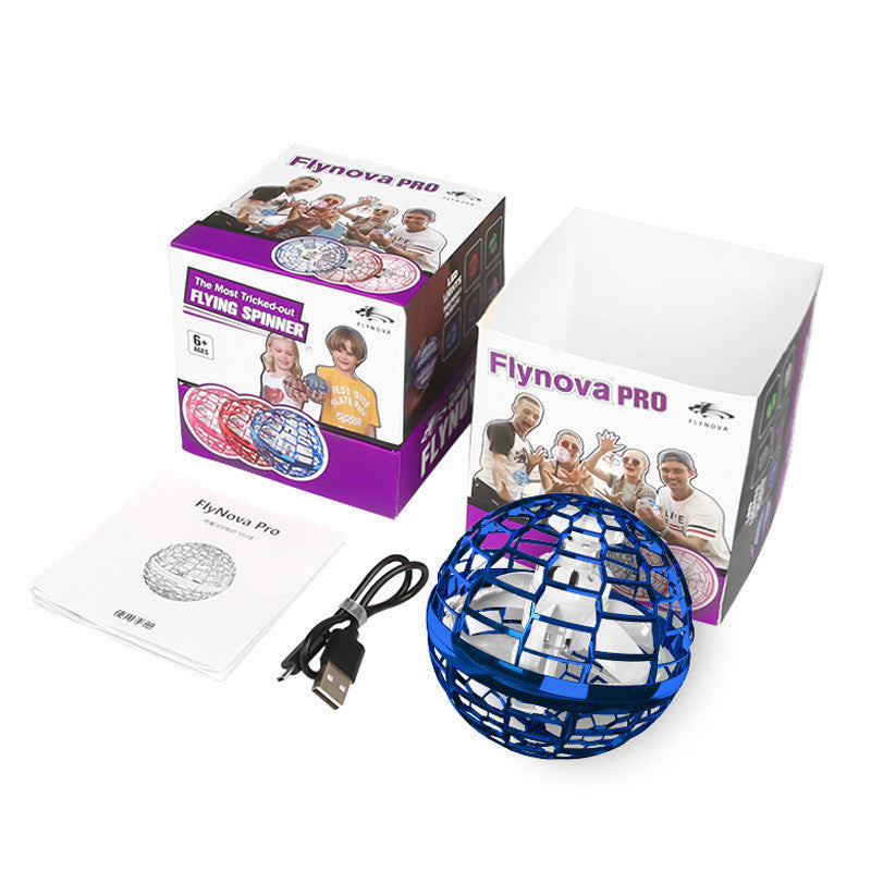 Spinning Flying Toy – Fingertip LED Drone for Kids