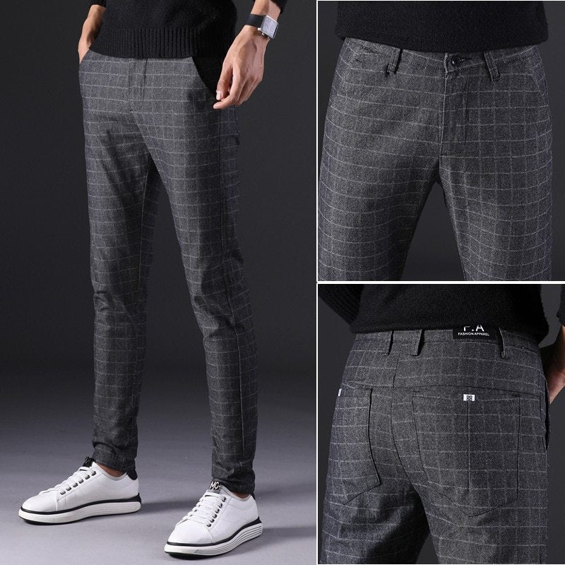 Men’s Slim Straight Trousers