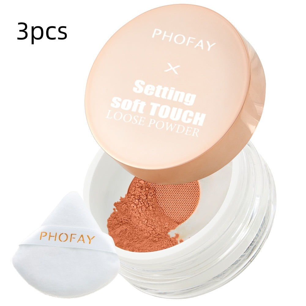 "PHOFAY Soft Touch Loose Setting Powder Makeup"