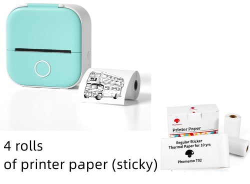 Portable Mini Thermal Label & Photo Printer | Bluetooth-Compatible | Price Tag & Student Study Aid Printer