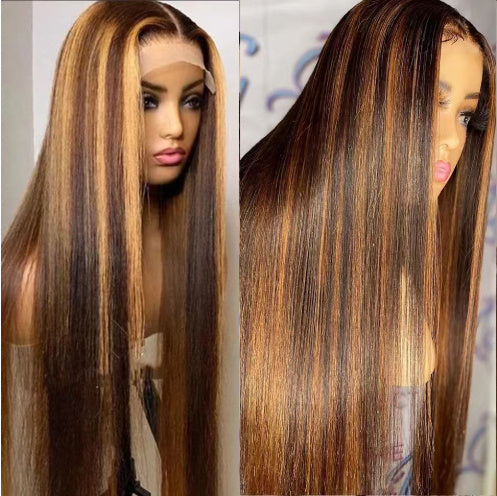 Women’s Colored Medium Straight Hair Wig