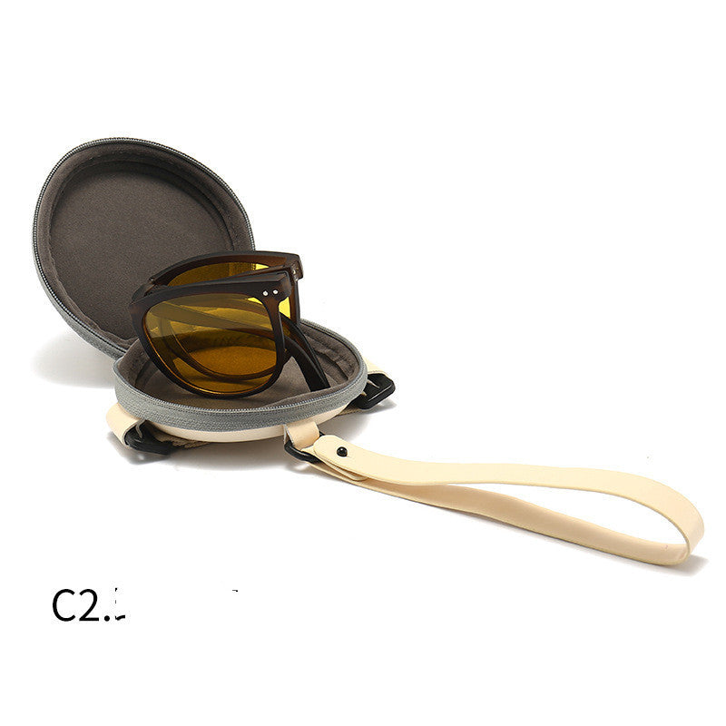 Trendy Women’s Foldable Polarized Sunglasses – TR Frame