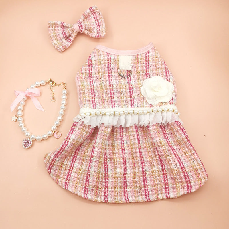 Cute Cat Pet Dress – Fashion Skirt for Small Pets