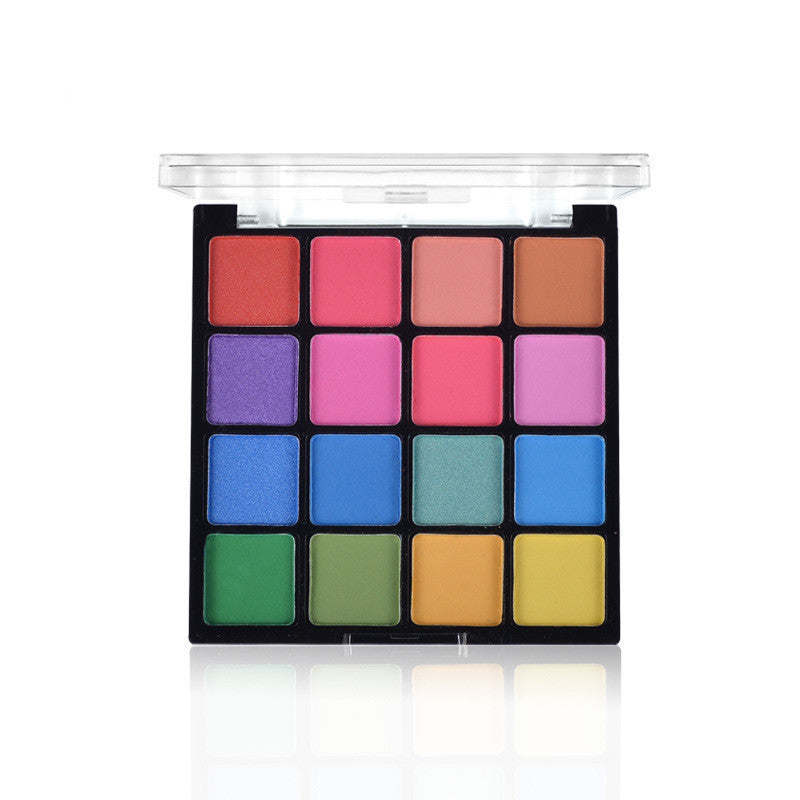 16-Color Pearlescent Eyeshadow Palette – Shimmer Makeup Kit