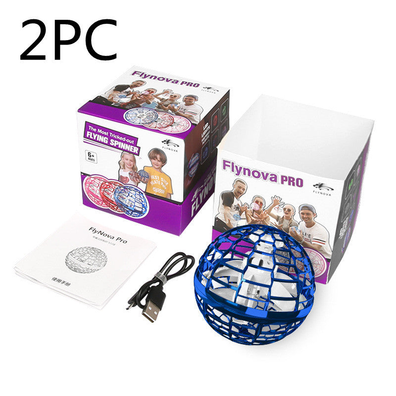 Spinning Flying Toy – Fingertip LED Drone for Kids