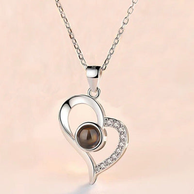 Valentine’s Day Metal Rose Jewelry Box – Necklace Gift
