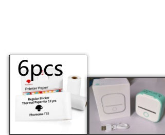 Portable Mini Thermal Label & Photo Printer | Bluetooth-Compatible | Price Tag & Student Study Aid Printer