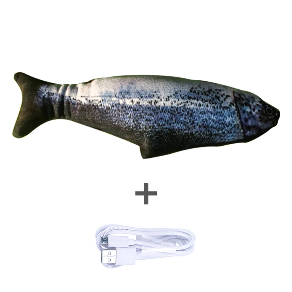 Electric Jumping Fish Cat Toy (Without Catnip) – Realistic Simulation Plush Pet Toy
