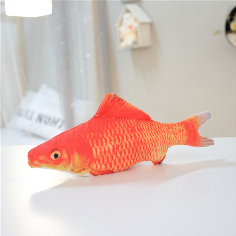 Electric Jumping Fish Cat Toy (Without Catnip) – Realistic Simulation Plush Pet Toy