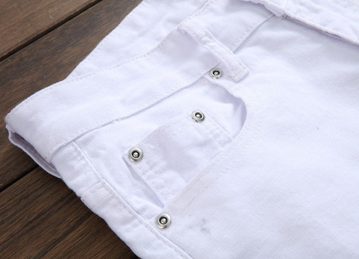 Men’s Newspaper Print Jeans