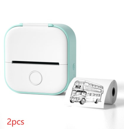 Portable Mini Thermal Label & Photo Printer | Bluetooth-Compatible | Price Tag & Student Study Aid Printer