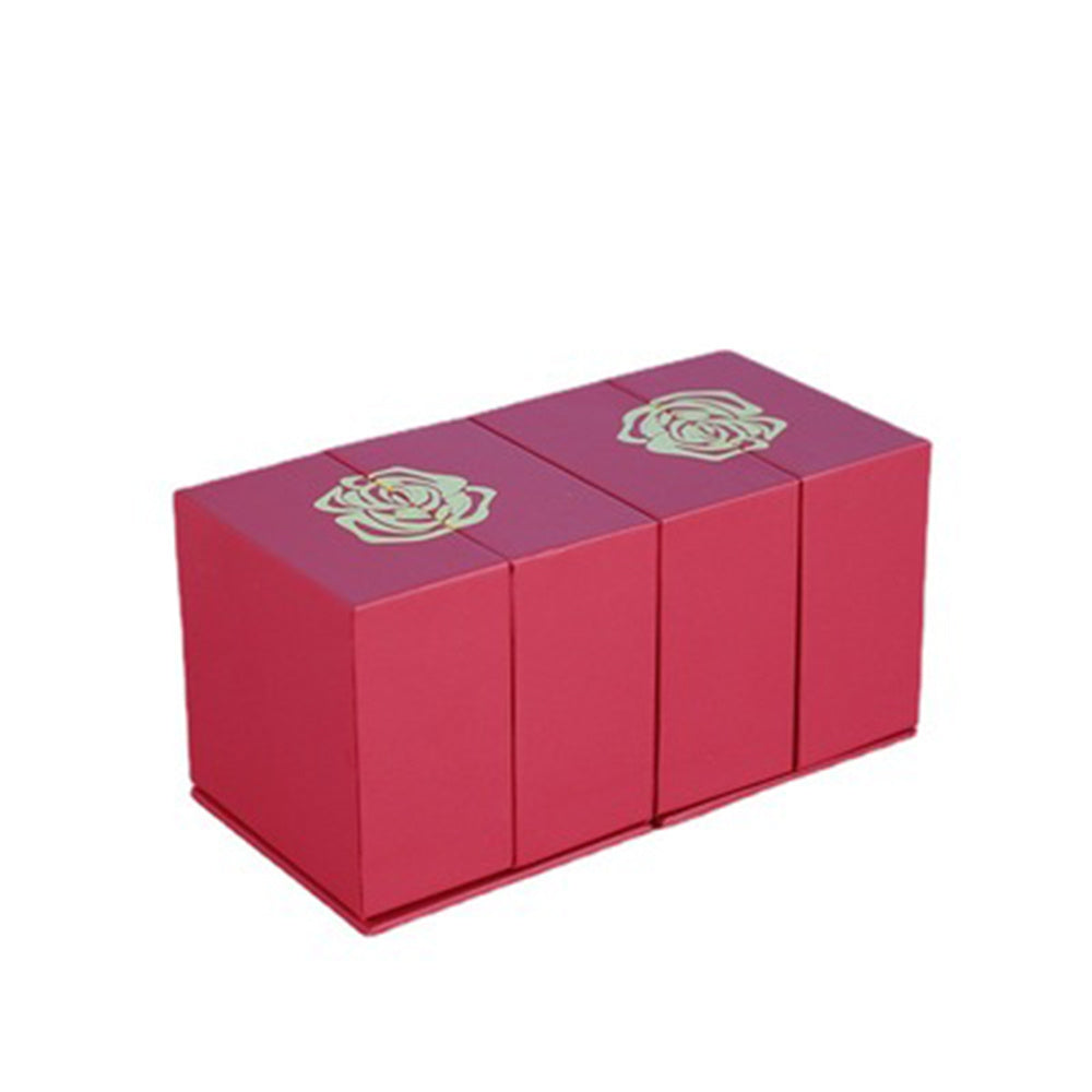 Valentine’s Day Metal Rose Jewelry Box – Necklace Gift
