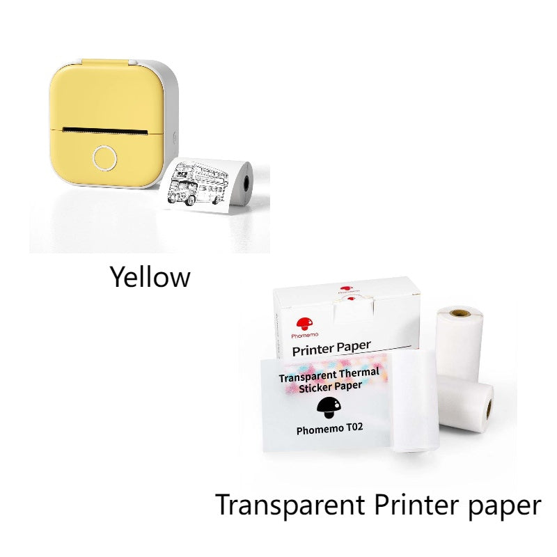 Portable Mini Thermal Label & Photo Printer | Bluetooth-Compatible | Price Tag & Student Study Aid Printer