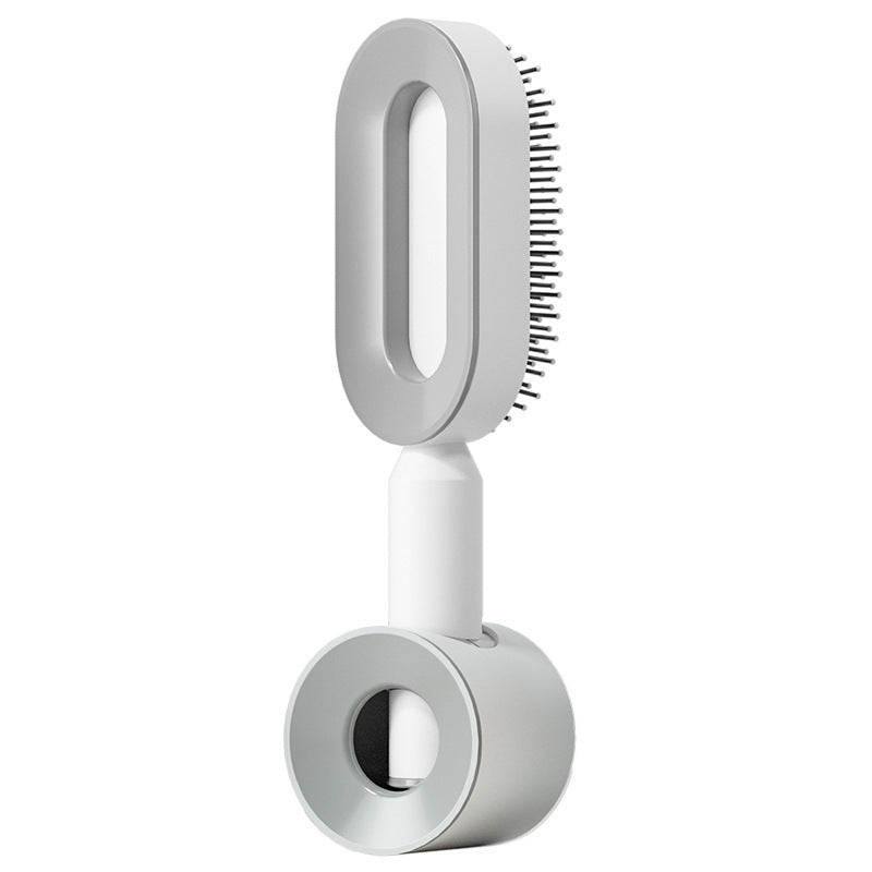 "Self-Cleaning Hair Brush for Women with Scalp Massage & Anti-Static Features"