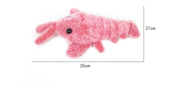 Electric Jumping Shrimp Cat Toy – USB Rechargeable Plush Lobster Simulation for Pets
