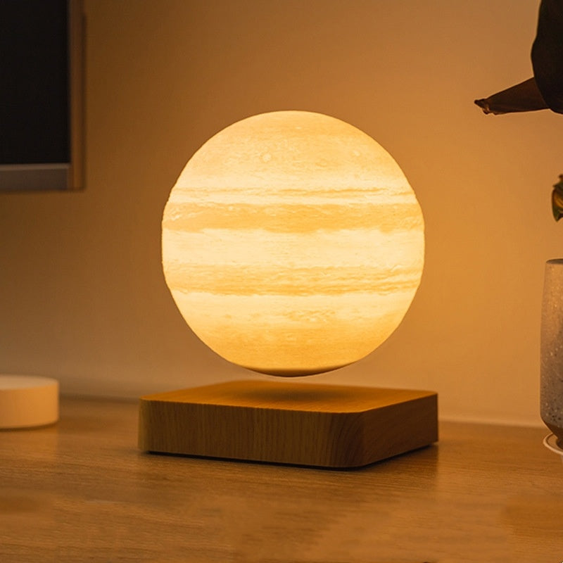 Levitating Moon Lamp – 3D Printed Floating Night Light with Magnetic Base