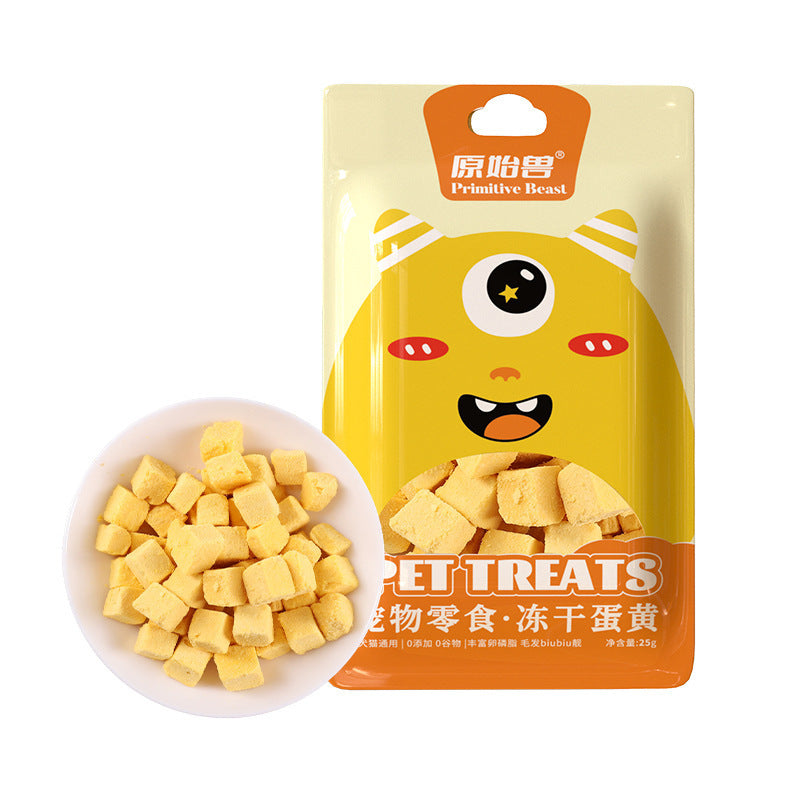 Freeze-Dried Egg Yolk & Chicken Snacks – Healthy Dog & Cat Treats