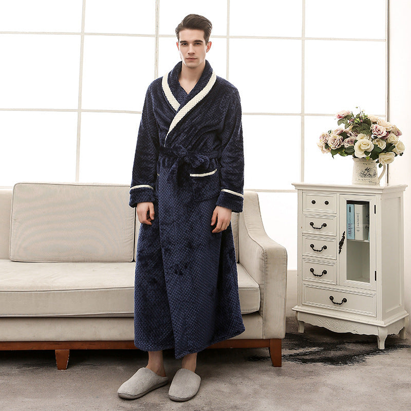 Couple Winter Pajama & Bathrobe Set – Cozy Couple Gown