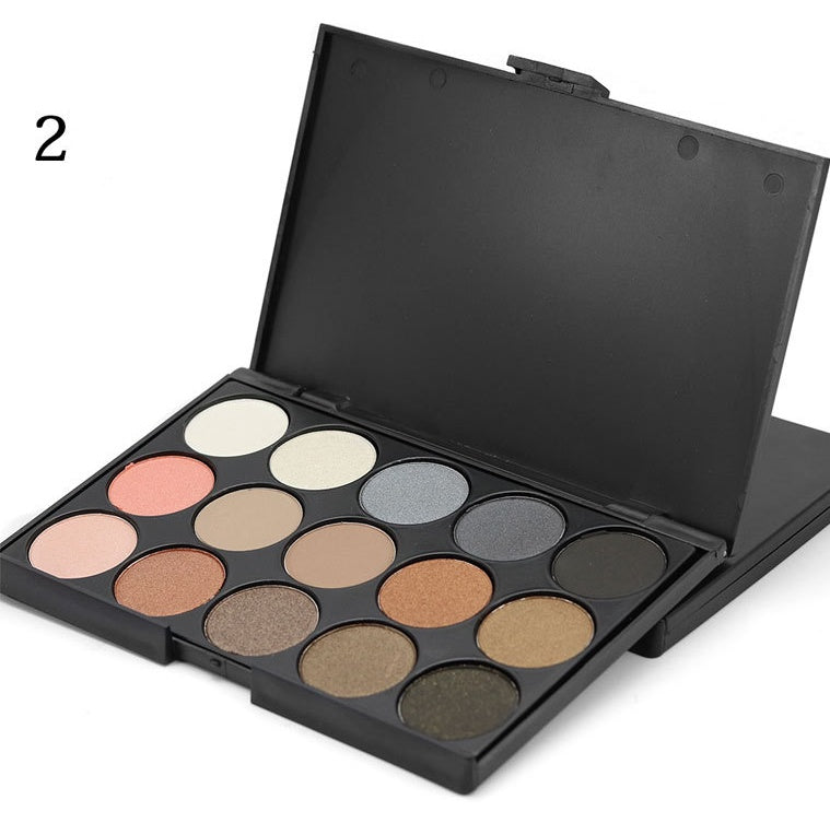 15 Color Earth Tone Smoky Eyeshadow Palette