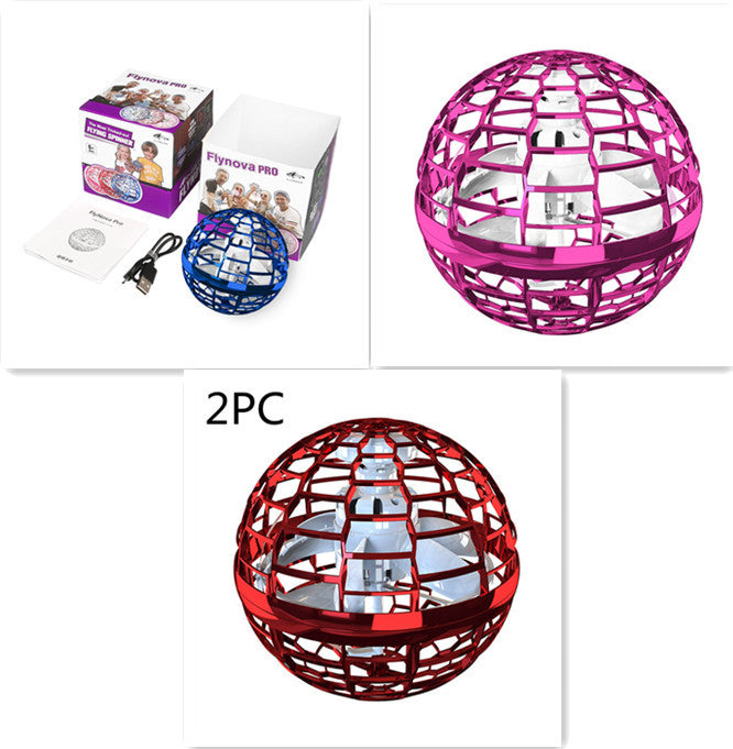 Spinning Flying Toy – Fingertip LED Drone for Kids
