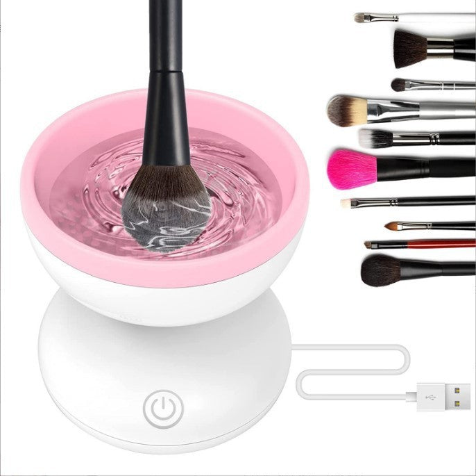 Electric Makeup Brush Cleaner – Portable USB Automatic Cleaning Machine