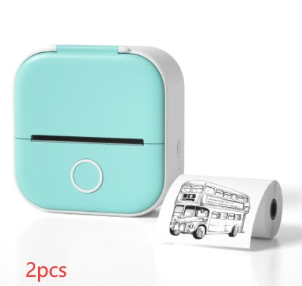 Portable Mini Thermal Label & Photo Printer | Bluetooth-Compatible | Price Tag & Student Study Aid Printer