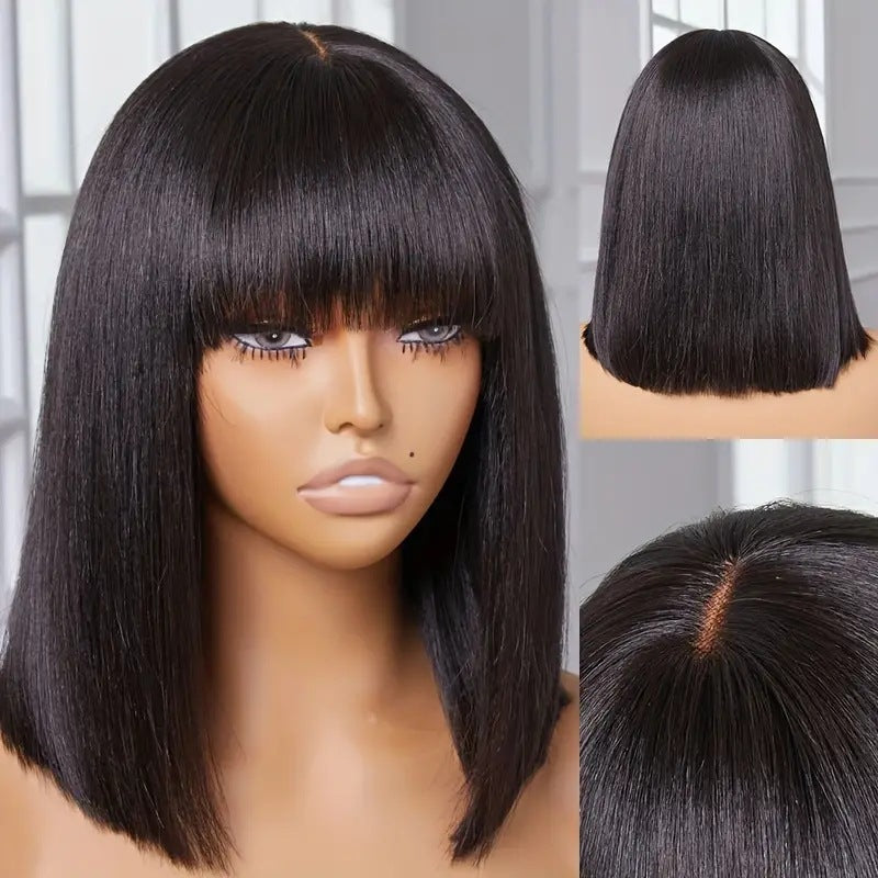 Su Bob Human Hair Lace Wig – Short Stylish Bob