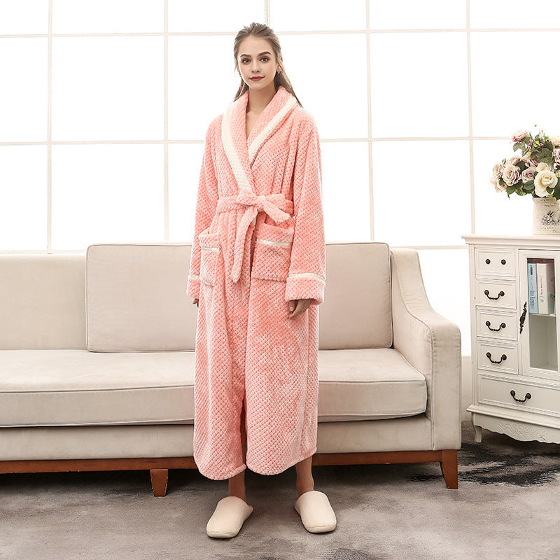 Couple Winter Pajama & Bathrobe Set – Cozy Couple Gown