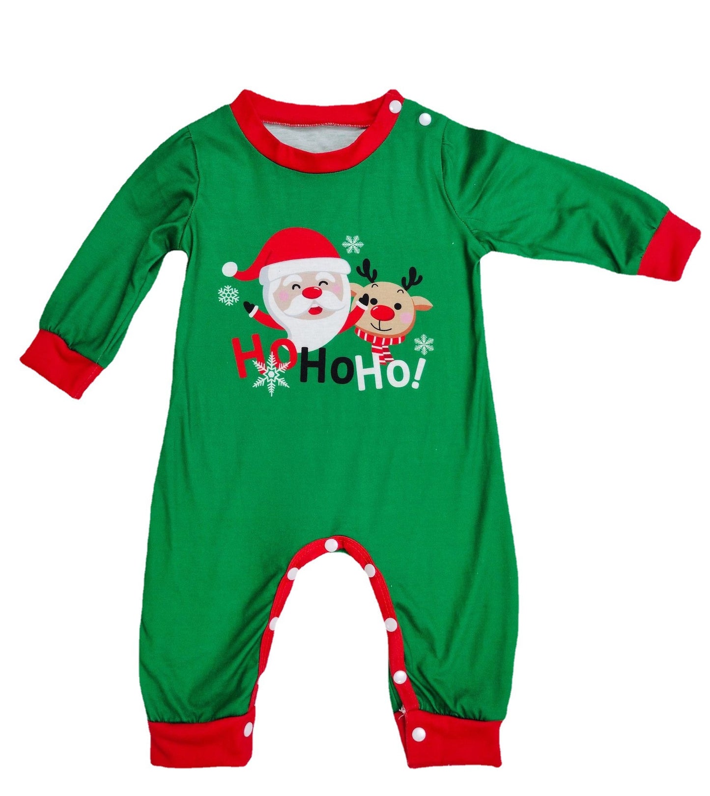 "Family Christmas Pajamas Set Matching Santa Claus Print Sleepwear"