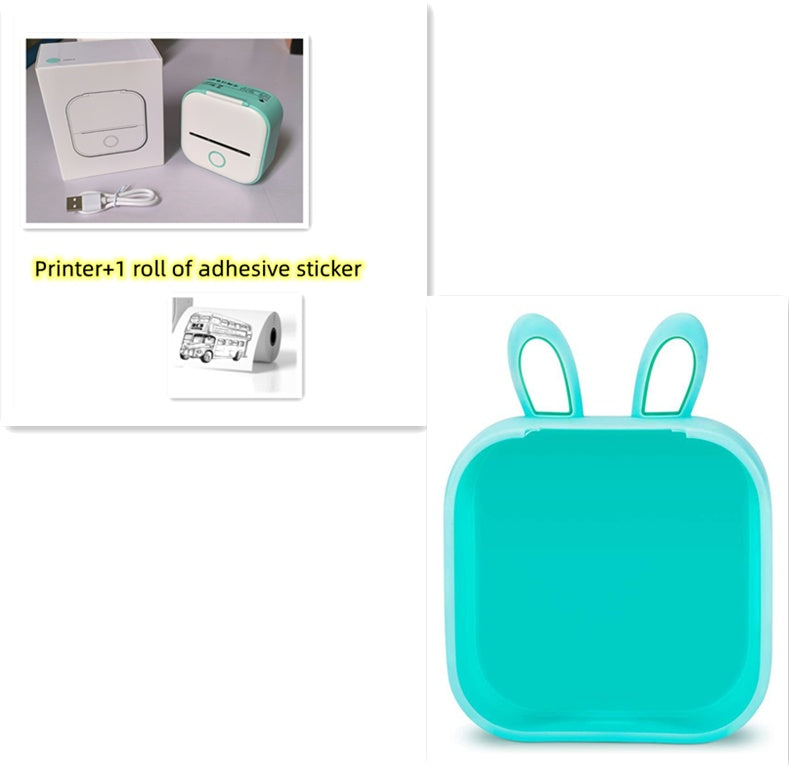 Portable Mini Thermal Label & Photo Printer | Bluetooth-Compatible | Price Tag & Student Study Aid Printer