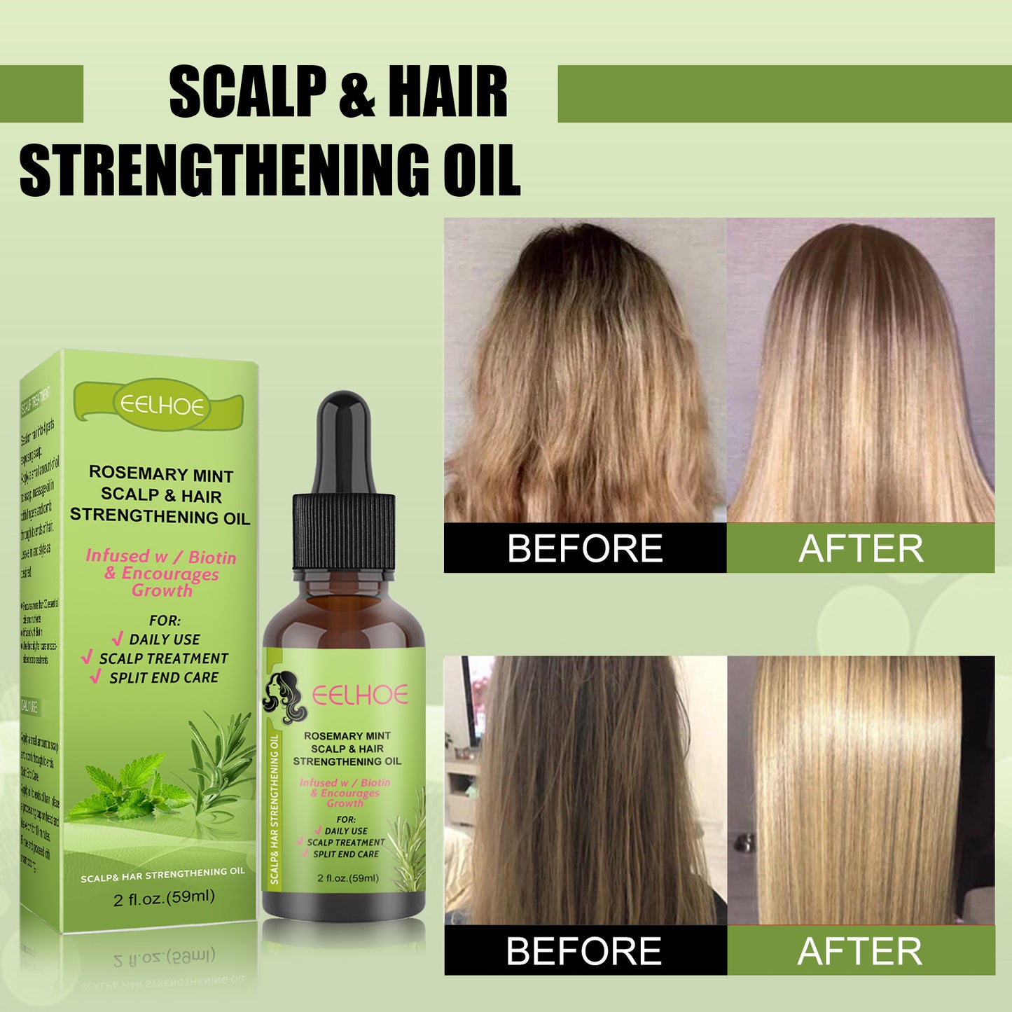Rosemary Mint Hair Growth Serum – Scalp Massage