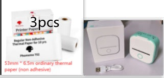 Portable Mini Thermal Label & Photo Printer | Bluetooth-Compatible | Price Tag & Student Study Aid Printer