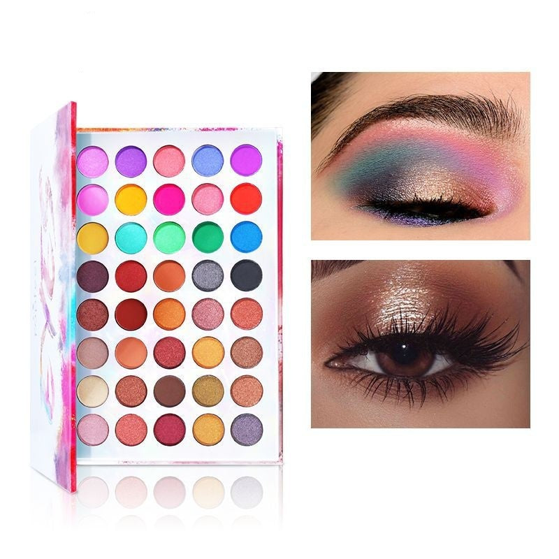 Shimmer Matte Eyeshadow Palette – Multi-Color Combination
