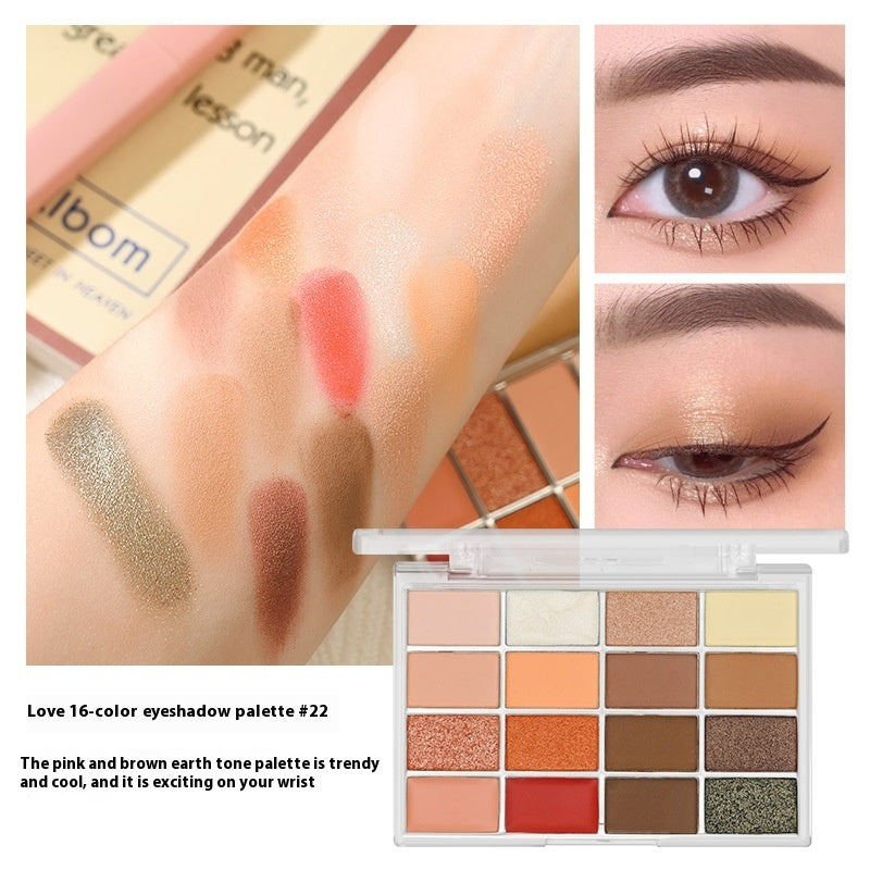 16-Color Shimmer & Matte Eyeshadow Palette