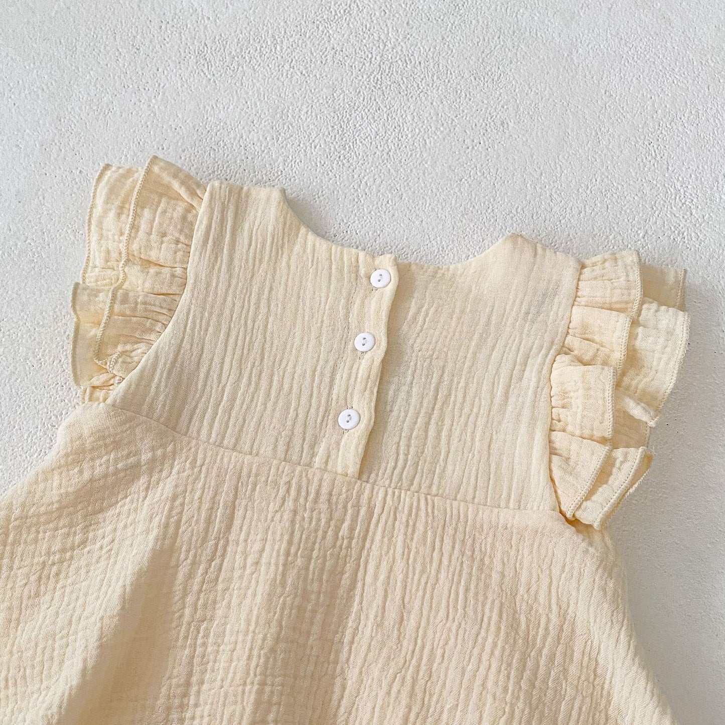 Kids Summer Embroidered Princess Romper Dress